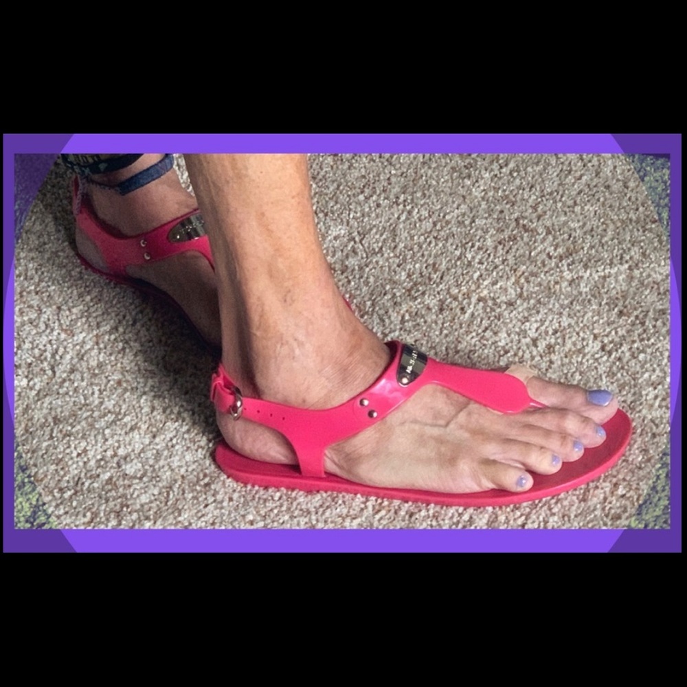 🍉 MK Watermelon Jelly Sandals